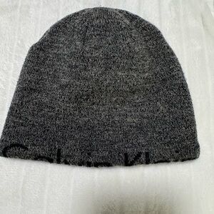 Calvin Klein Charcoal Gray Knit Beanie